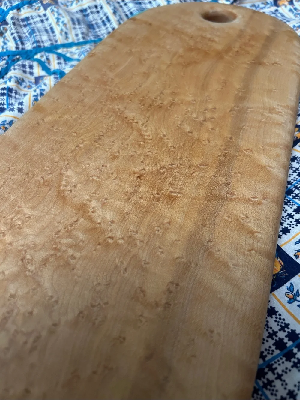 Birds eye Maple cutting Board with Inlay